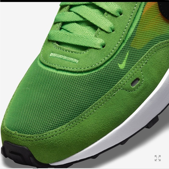 Nike Waffle One Electric Green Kids Sneakers- 5.5, 6, 6.5, 7 - Picture 8 of 13